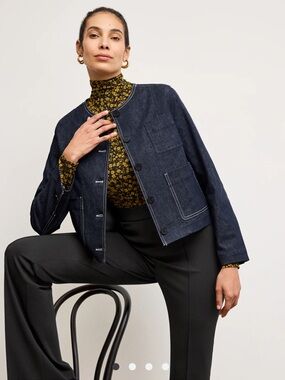 The Kane Cropped Jacket - Stretch Denim